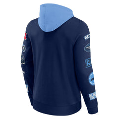 Tennessee Titans Patched Out Pullover Hoodie - Navy/Light Blue online