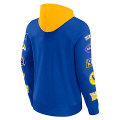 Los Angeles Rams Patched Out Pullover Hoodie - Royal/Gold outlet