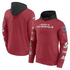 Arizona Cardinals Patched Out Pullover Hoodie - Cardinal/Black discount