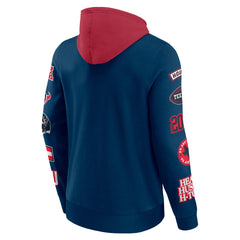 Houston Texans Patched Out Pullover Hoodie - Navy/Cardinal outlet