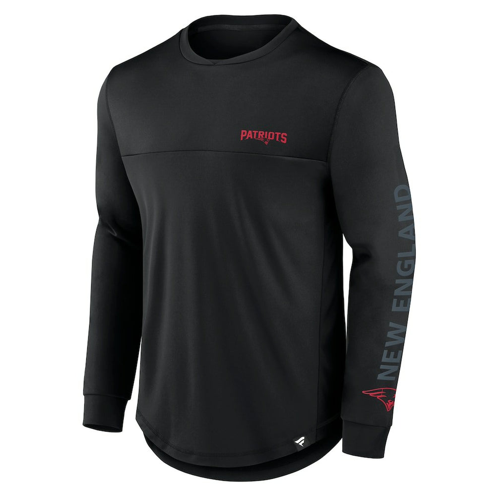 New England Patriots Blackout Long Sleeve T-Shirt - Black cheap