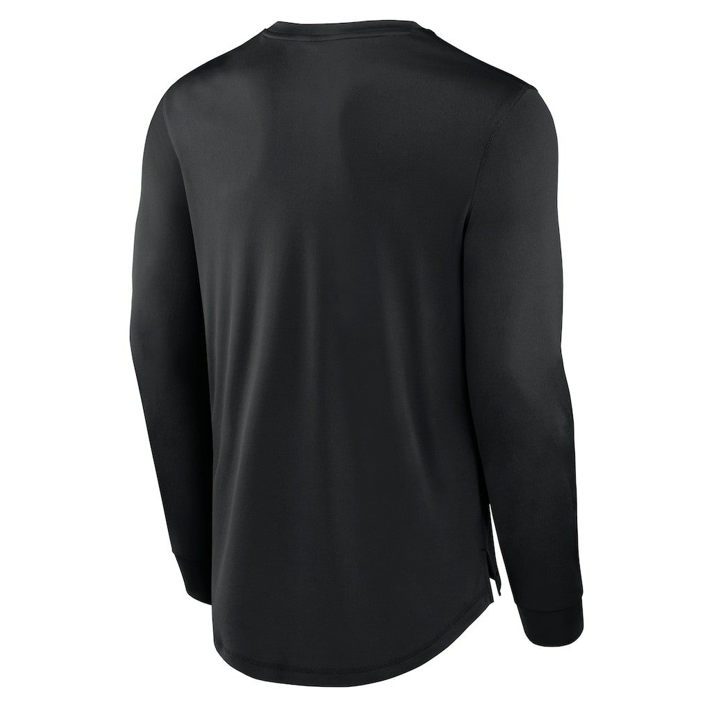 New England Patriots Blackout Long Sleeve T-Shirt - Black cheap