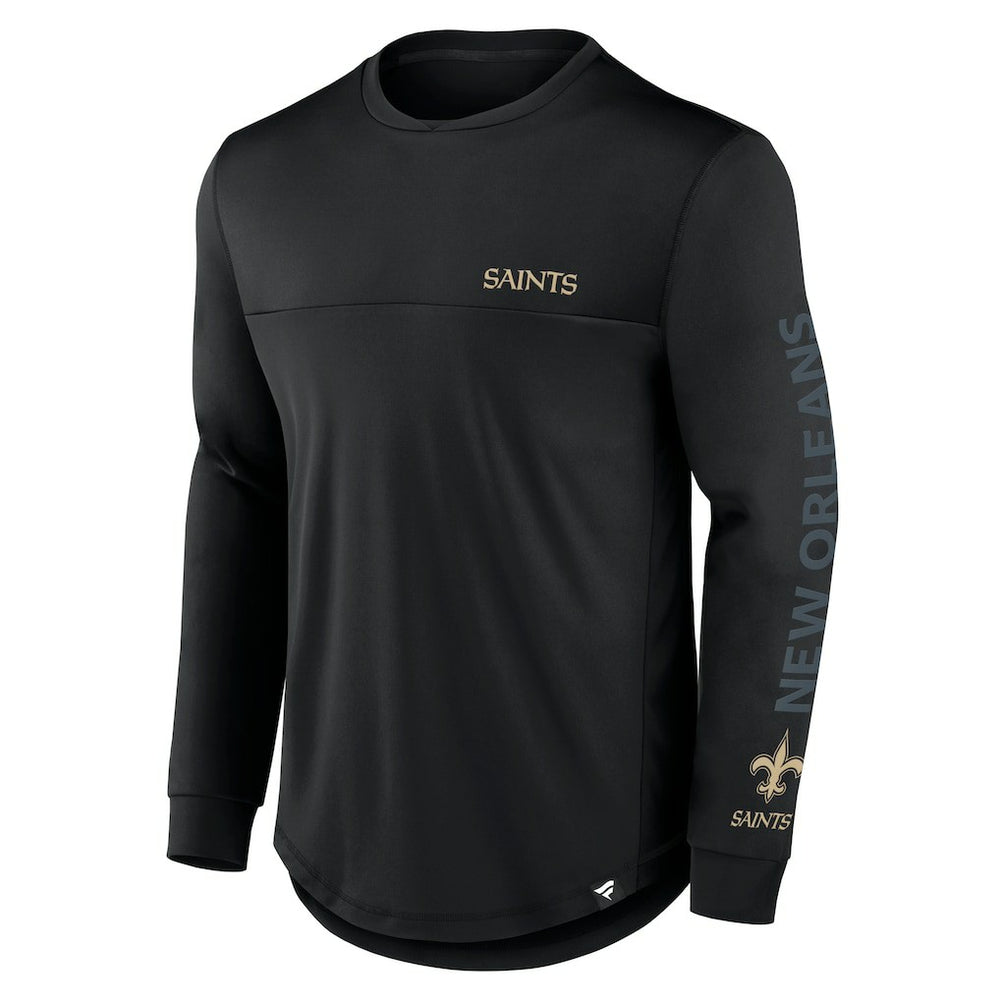 New Orleans Saints Blackout Long Sleeve T-Shirt - Black on sale