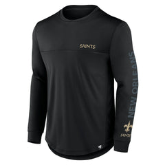New Orleans Saints Blackout Long Sleeve T-Shirt - Black on sale