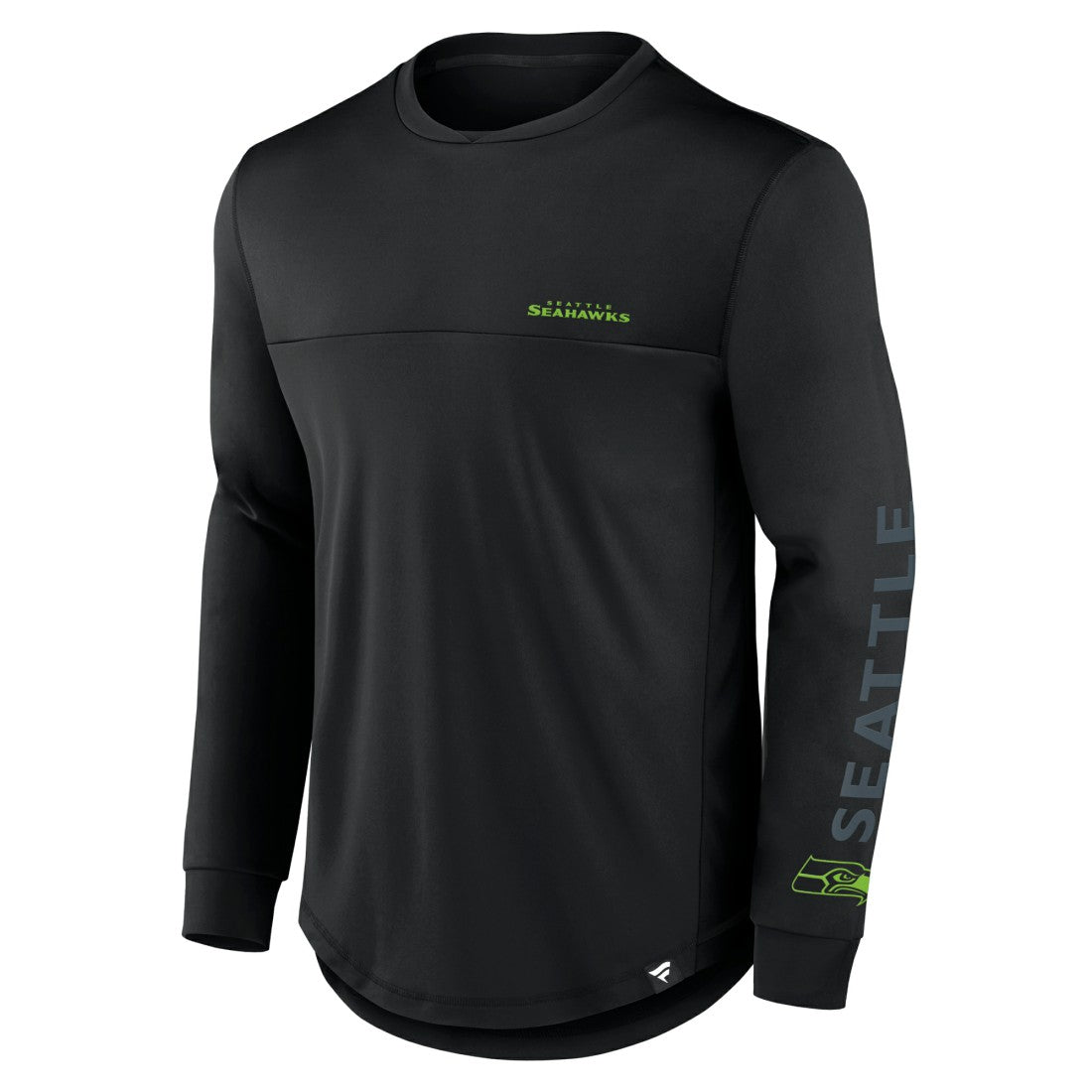 Seattle Seahawks Blackout Long Sleeve T-Shirt - Black on sale