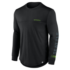 Seattle Seahawks Blackout Long Sleeve T-Shirt - Black on sale