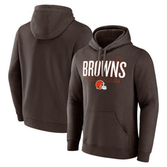 Cleveland Browns Pylon Outline Pullover Hoodie - Brown on sale