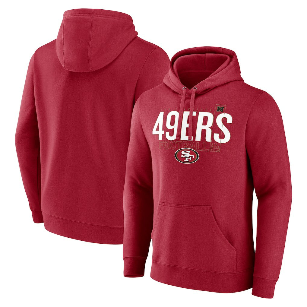 San Francisco 49ers Pylon Outline Pullover Hoodie - Scarlet for sale