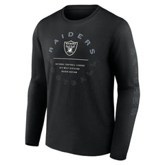 Las Vegas Raiders Stat Sheet Long Sleeve T-Shirt - Black discount