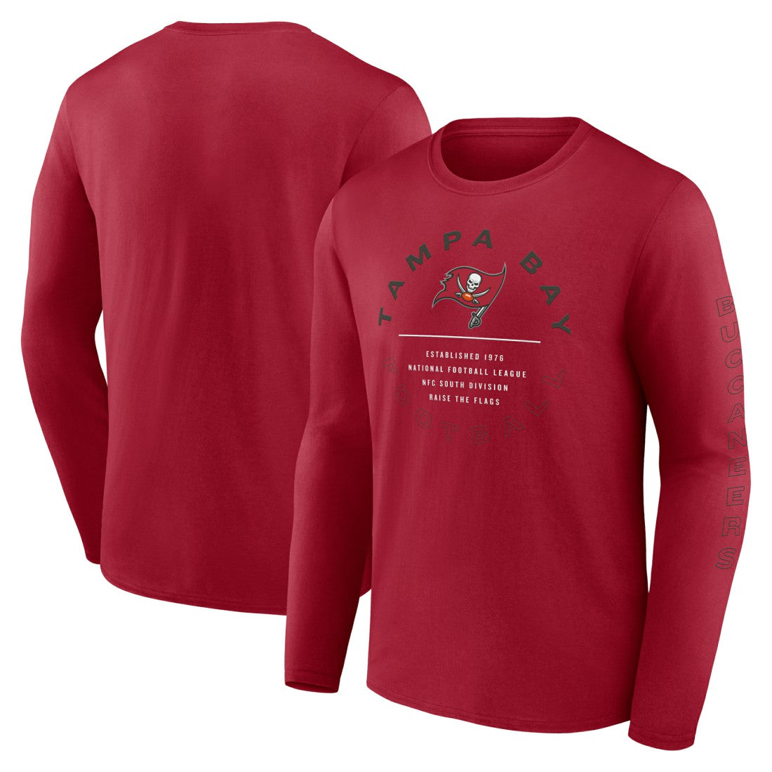 Tampa Bay Buccaneers Stat Sheet Long Sleeve T-Shirt - Red discount
