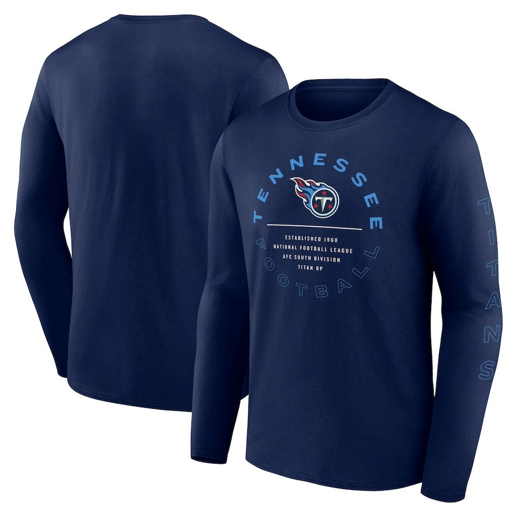 Tennessee Titans Stat Sheet Long Sleeve T-Shirt - Navy outlet