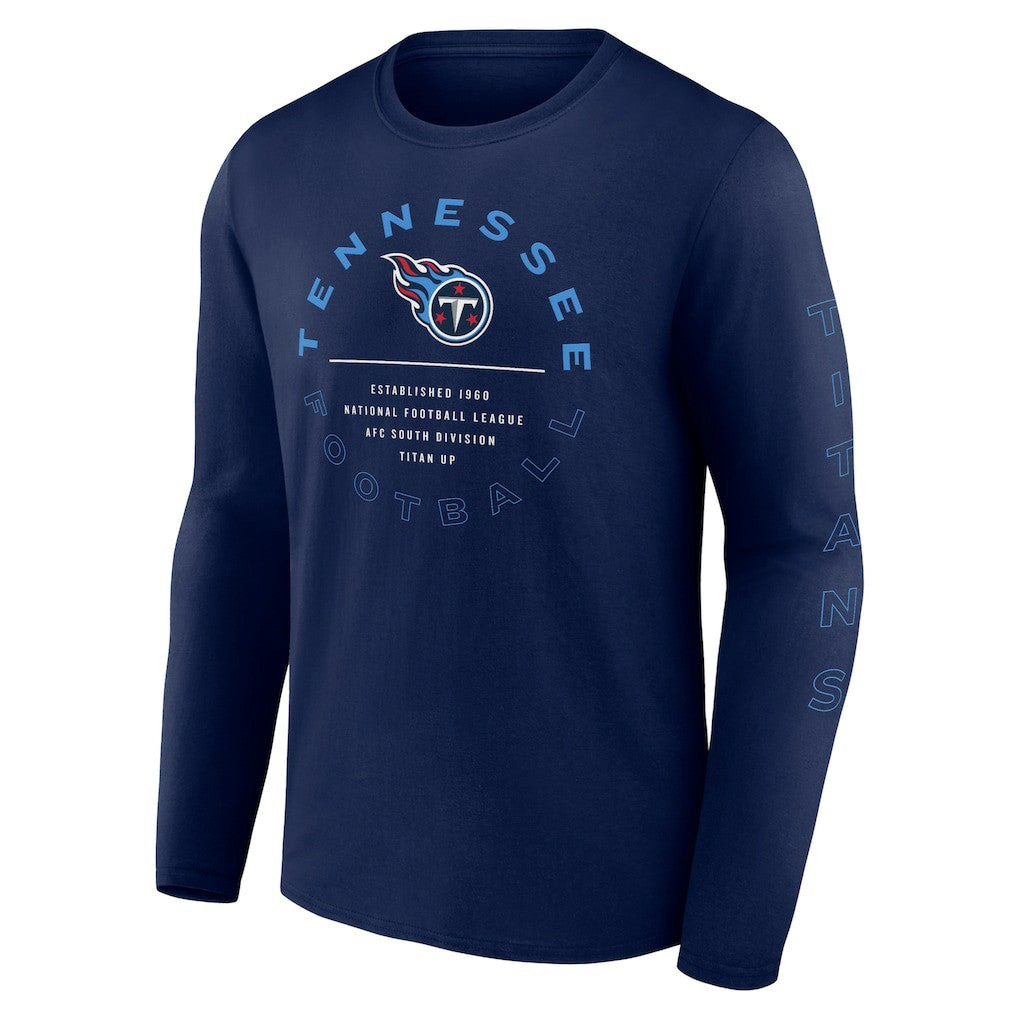 Tennessee Titans Stat Sheet Long Sleeve T-Shirt - Navy outlet