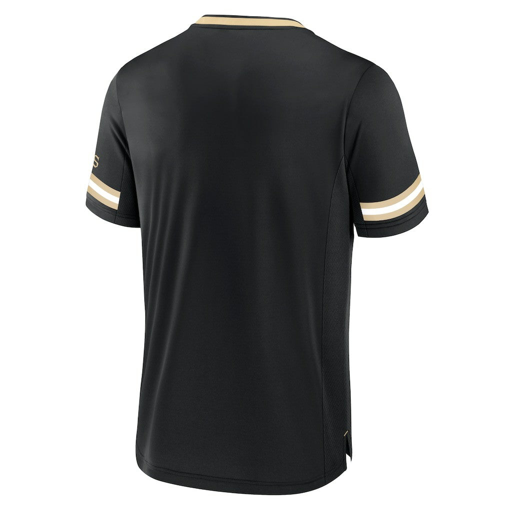 New Orleans Saints Stripe Stacking T-Shirt - Black cheap
