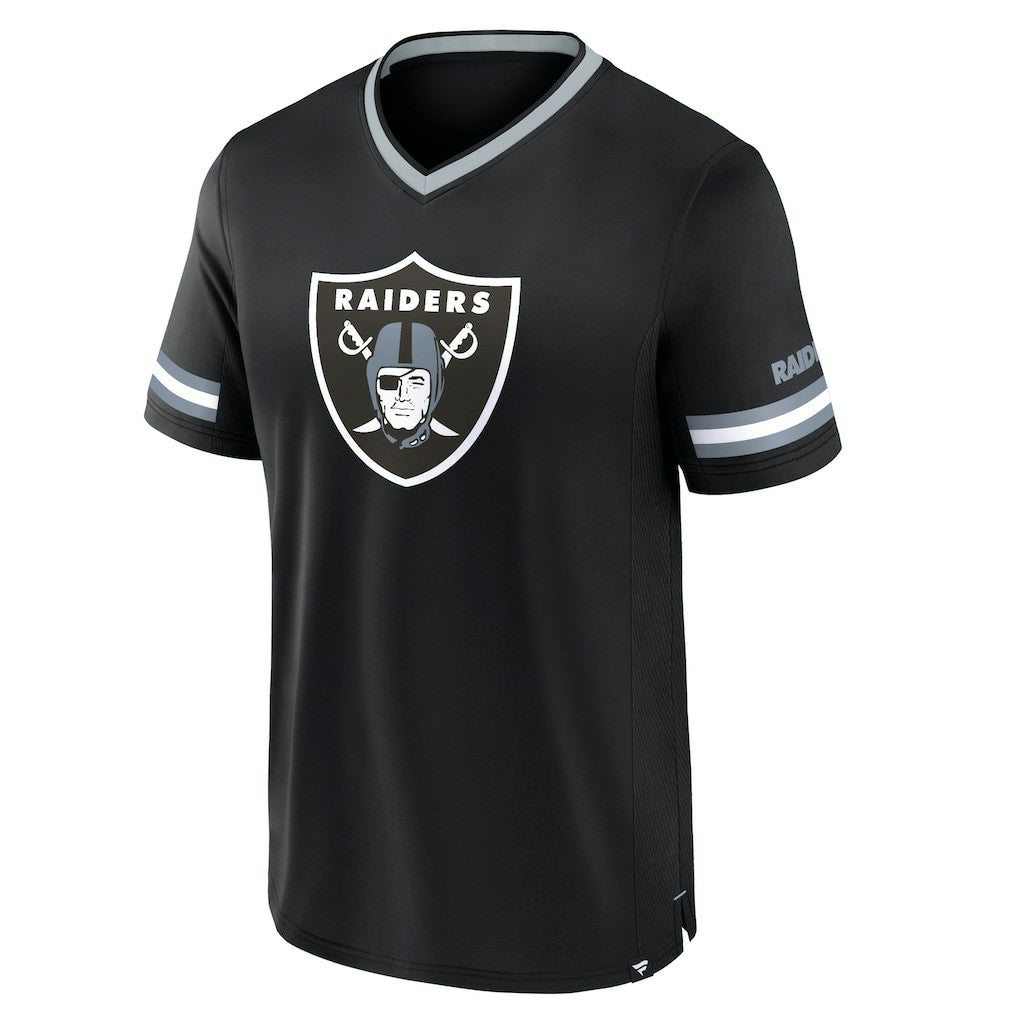 Las Vegas Raiders Stripe Stacking T-Shirt - Black sale