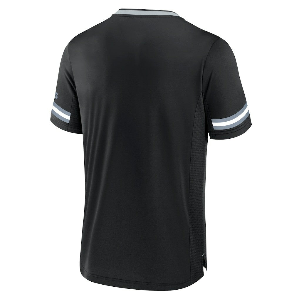 Las Vegas Raiders Stripe Stacking T-Shirt - Black sale