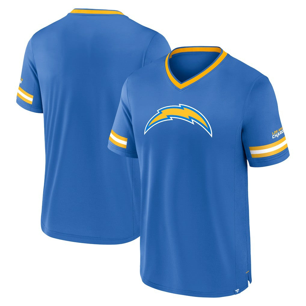 Los Angeles Chargers Stripe Stacking T-Shirt - Powder Blue cheap