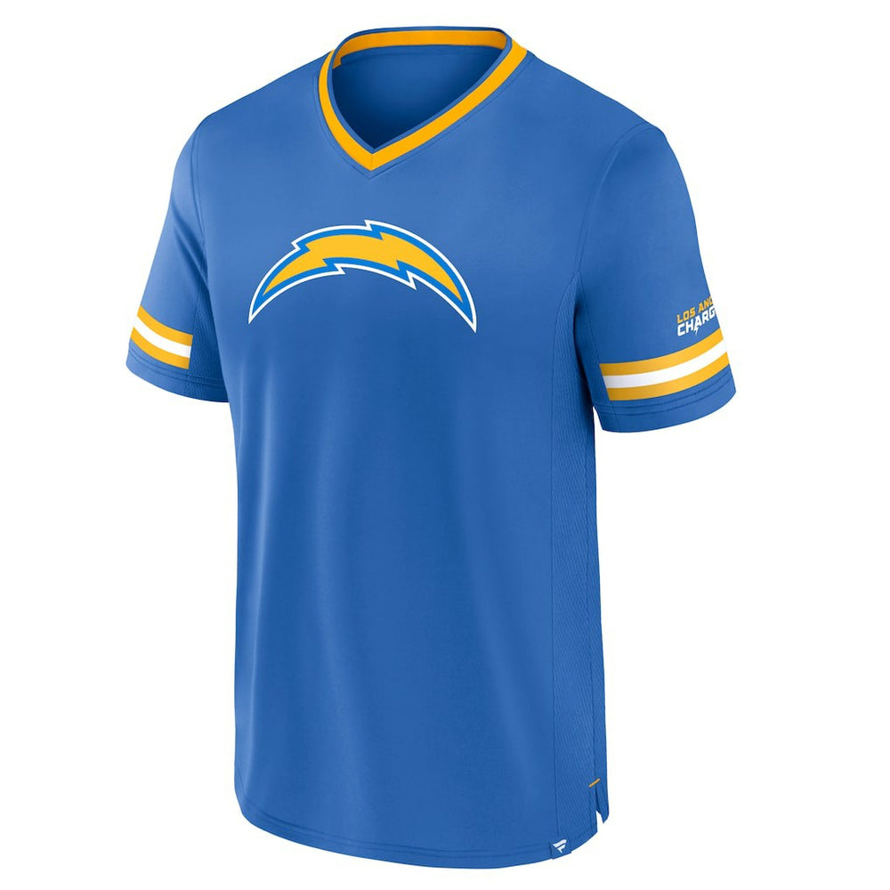 Los Angeles Chargers Stripe Stacking T-Shirt - Powder Blue cheap