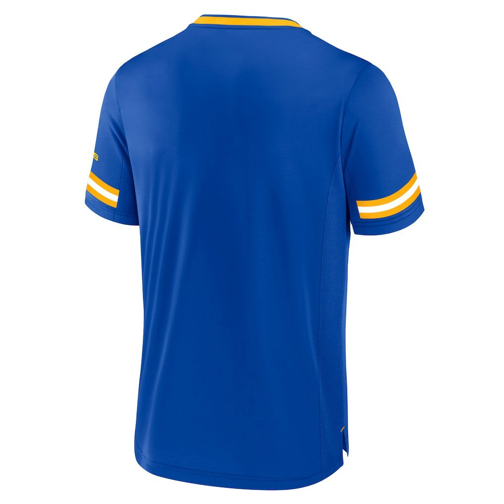 Los Angeles Rams Stripe Stacking T-Shirt - Royal on sale
