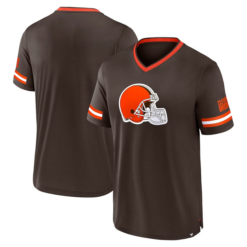 Cleveland Browns Stripe Stacking T-Shirt - Brown outlet