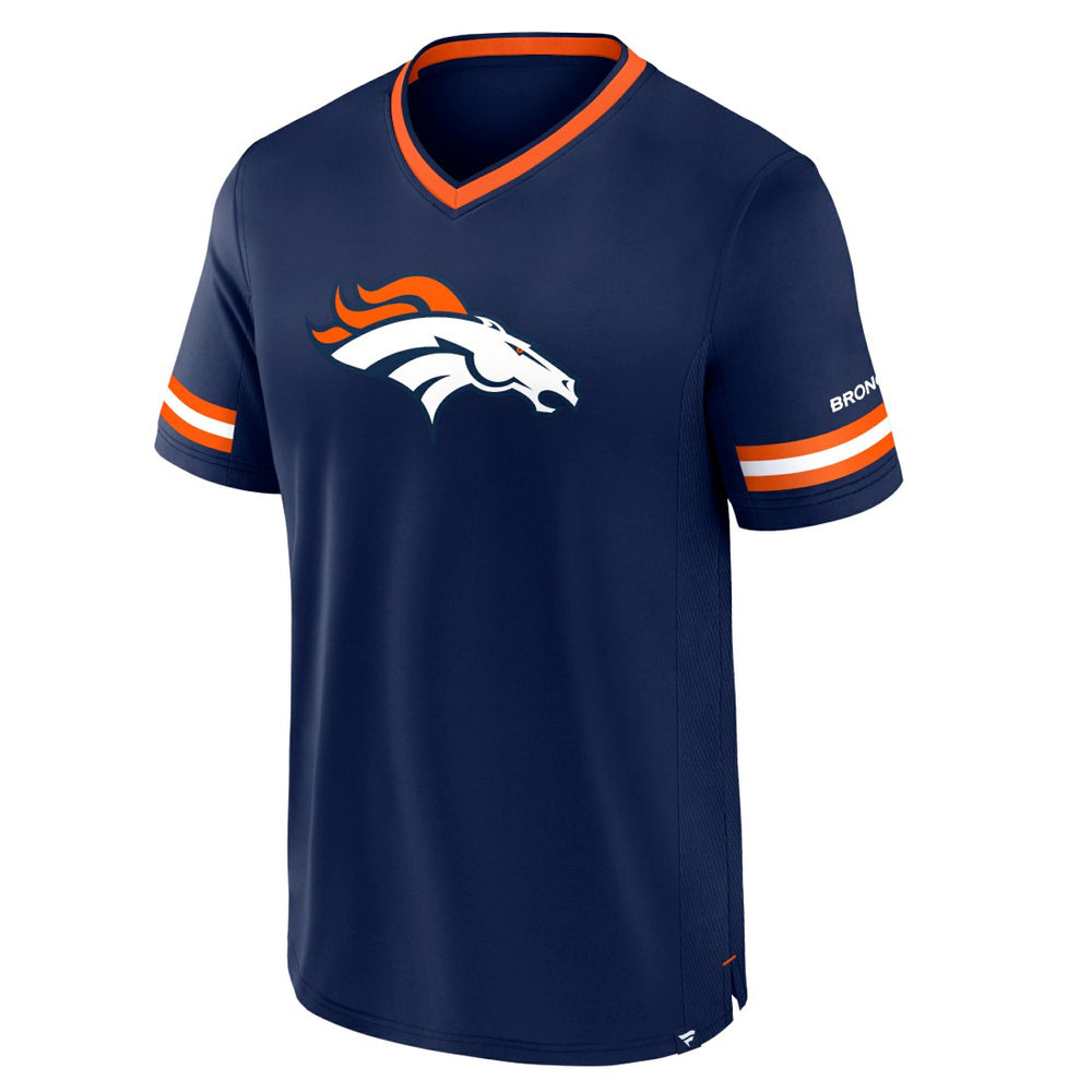 Denver Broncos Stripe Stacking T-Shirt - Navy sale