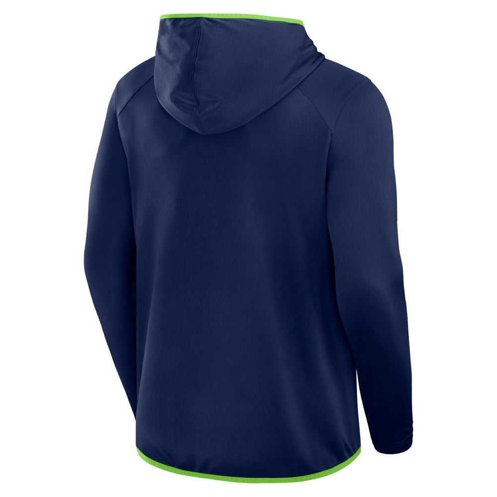 Seattle Seahawks Transitional Defender Hoodie Long Sleeve T-Shirt - College Navy sale