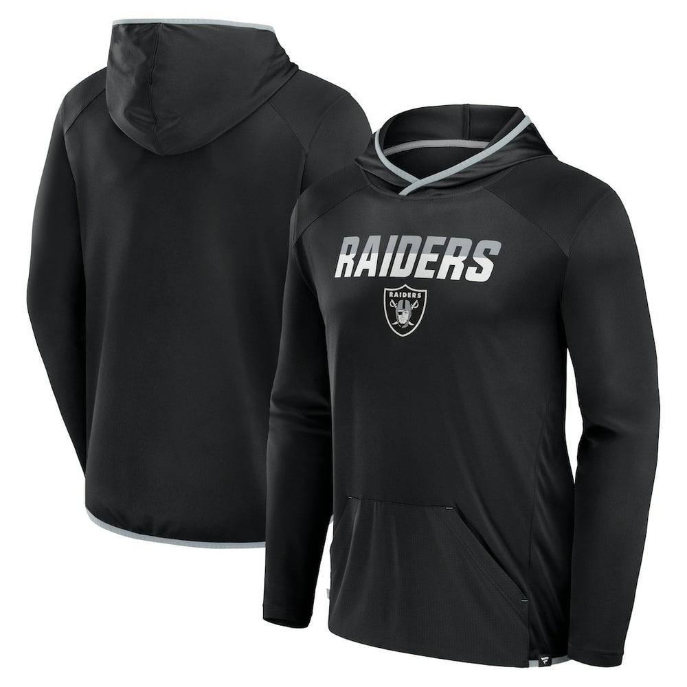 Las Vegas Raiders Transitional Defender Hoodie Long Sleeve T-Shirt - Black for sale