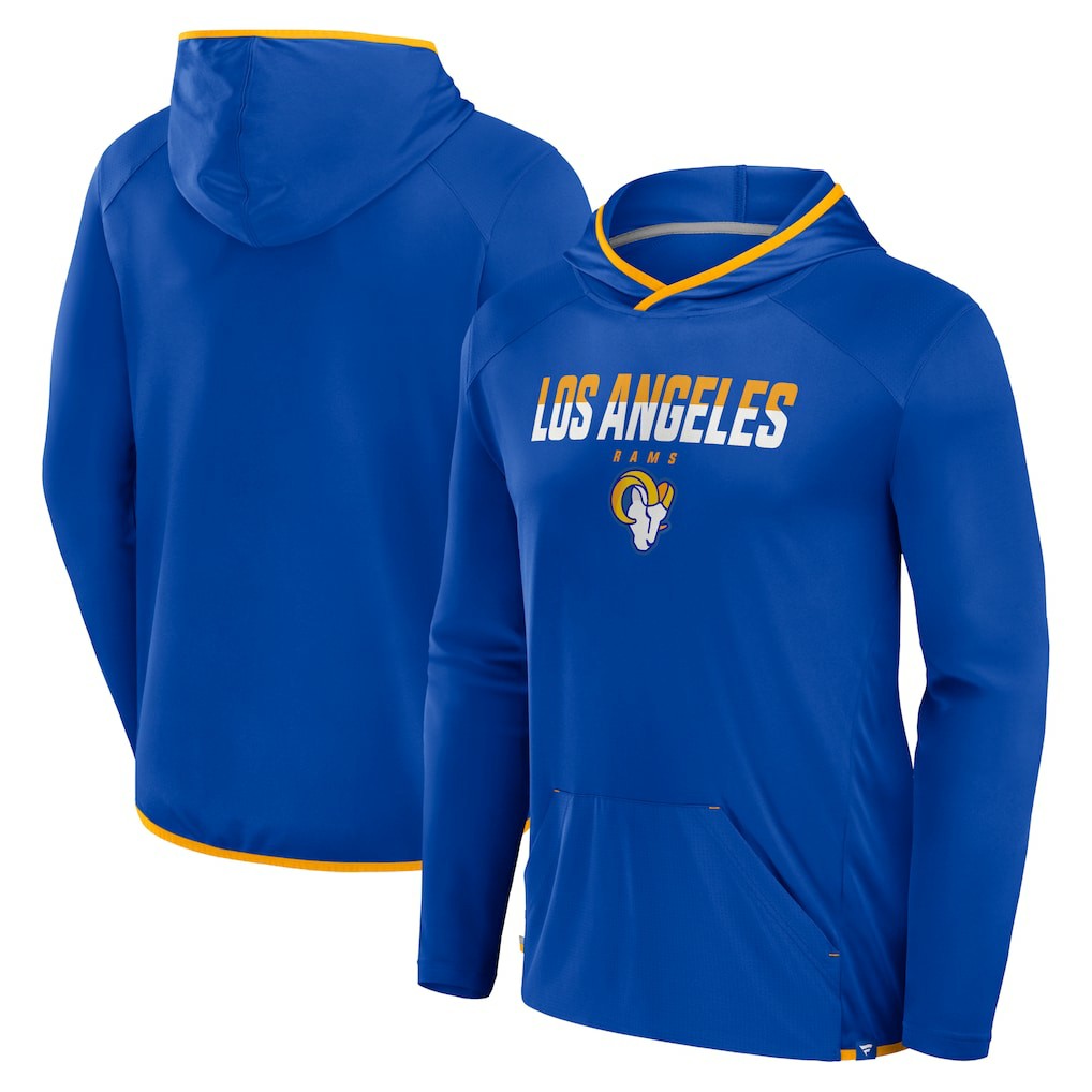 Los Angeles Rams Transitional Defender Hoodie Long Sleeve T-Shirt - Royal sale