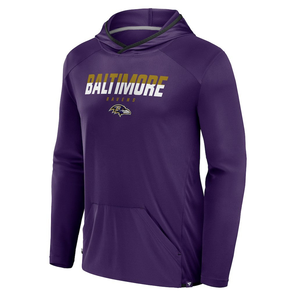 Baltimore Ravens Transitional Defender Hoodie Long Sleeve T-Shirt - Purple for sale