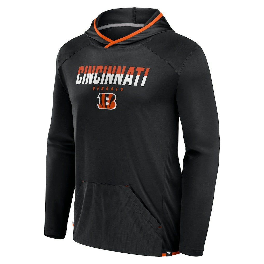 Cincinnati Bengals Transitional Defender Hoodie Long Sleeve T-Shirt - Black discount