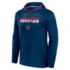 Houston Texans Transitional Defender Hoodie Long Sleeve T-Shirt - Navy on sale