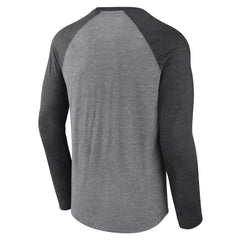 Jacksonville Jaguars Tri-Blend Raglan Long Sleeve T-Shirt - Heather Gray/Charcoal cheap
