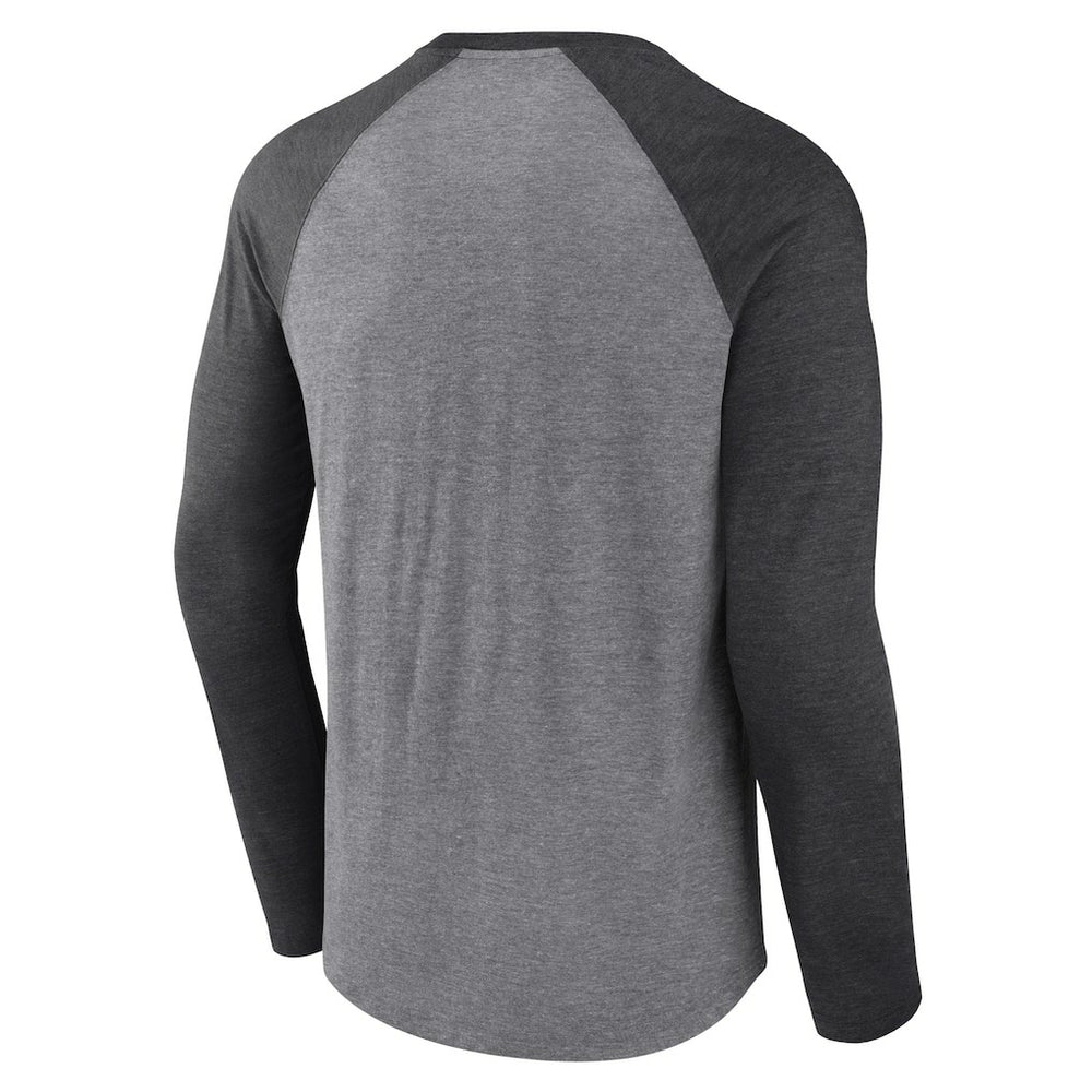 Cleveland Browns Tri-Blend Raglan Long Sleeve T-Shirt - Heather Gray/Charcoal on sale