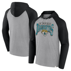 Jacksonville Jaguars Under Center Long Sleeve Hoodie T-Shirt - Gray/Black on sale