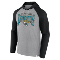 Jacksonville Jaguars Under Center Long Sleeve Hoodie T-Shirt - Gray/Black on sale