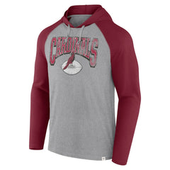Arizona Cardinals Under Center Long Sleeve Hoodie T-Shirt - Gray/Cardinal outlet