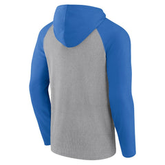Los Angeles Chargers Under Center Long Sleeve Hoodie T-Shirt - Gray/Powder Blue online