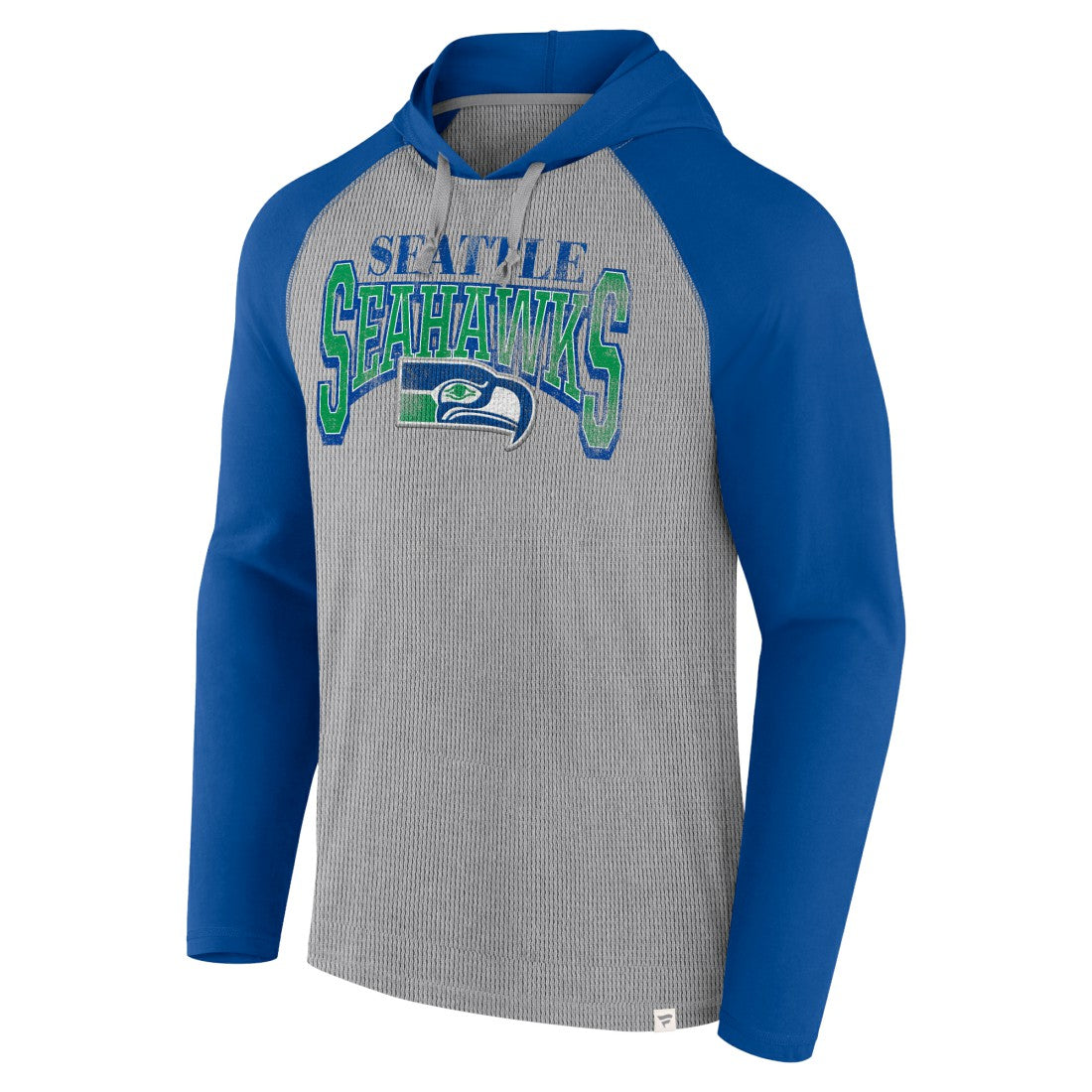 Seattle Seahawks Under Center Long Sleeve Hoodie T-Shirt - Gray/Royal online