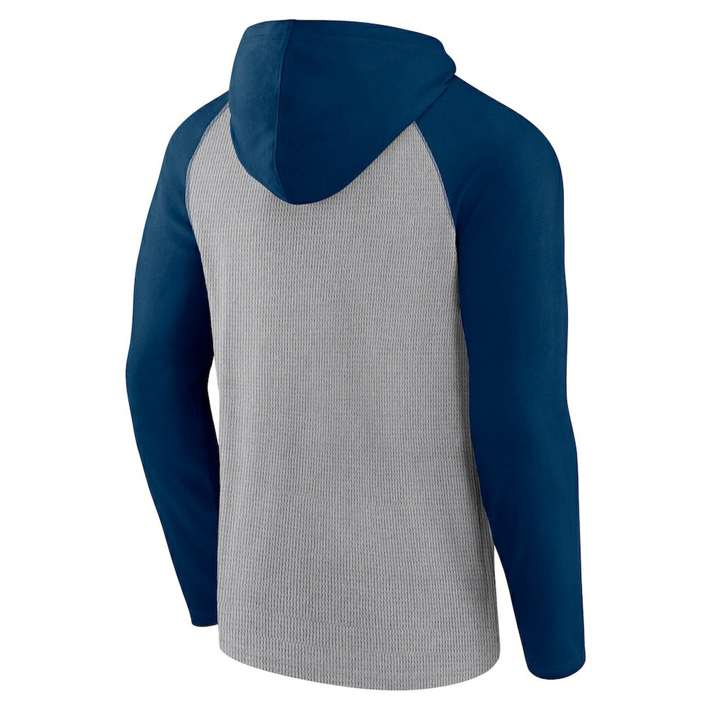 Chicago Bears Under Center Long Sleeve Hoodie T-Shirt - Gray/Navy sale