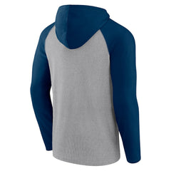 Houston Texans Under Center Long Sleeve Hoodie T-Shirt - Gray/Navy for sale