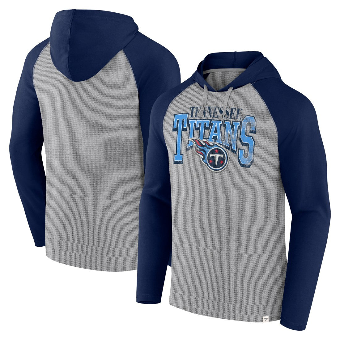 Tennessee Titans Under Center Long Sleeve Hoodie T-Shirt - Gray/Navy online