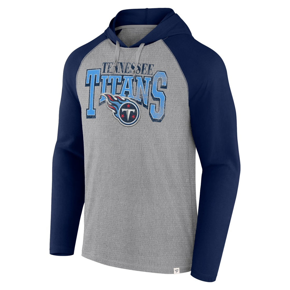 Tennessee Titans Under Center Long Sleeve Hoodie T-Shirt - Gray/Navy online