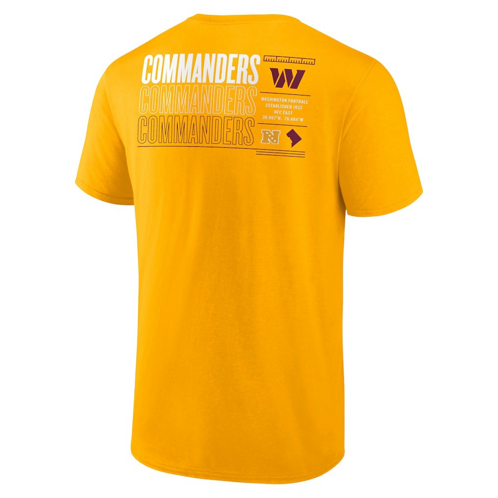 Washington Commanders Repeat Stats T-Shirt - Gold for sale