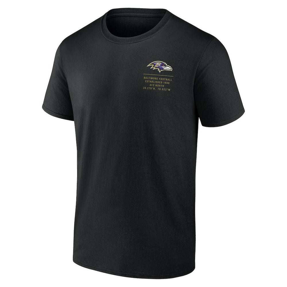 Baltimore Ravens Repeat Stats T-Shirt - Black sale
