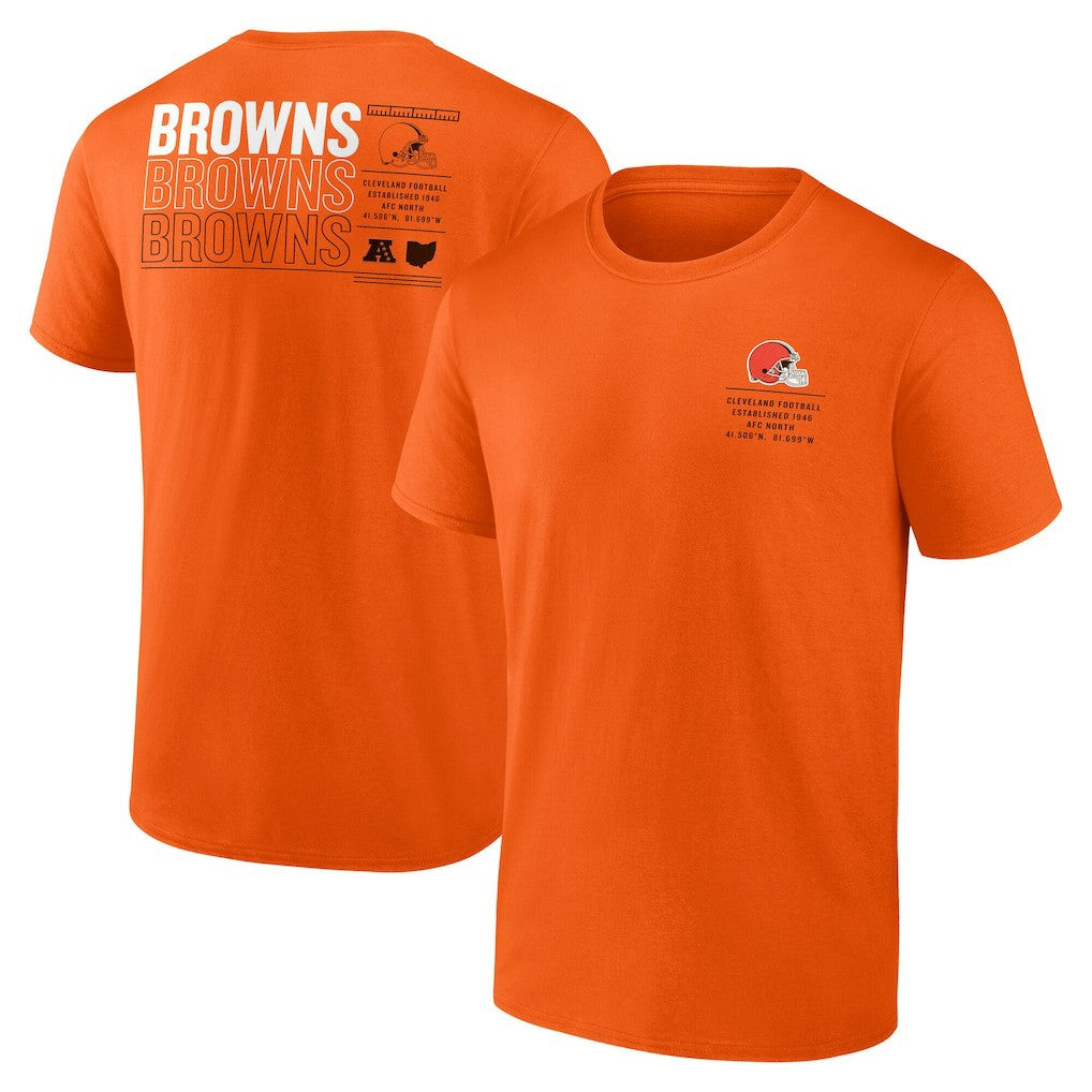Cleveland Browns Repeat Stats T-Shirt - Orange online