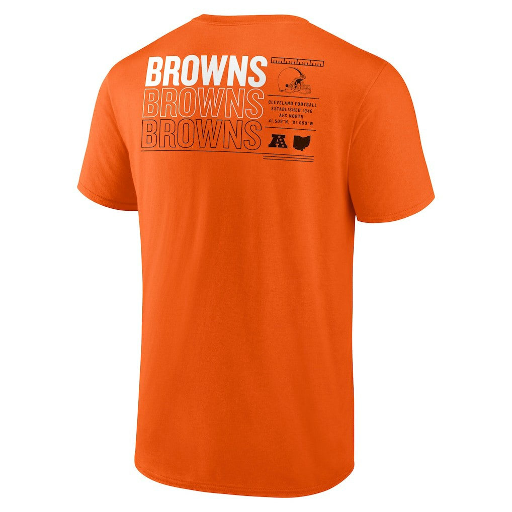 Cleveland Browns Repeat Stats T-Shirt - Orange online