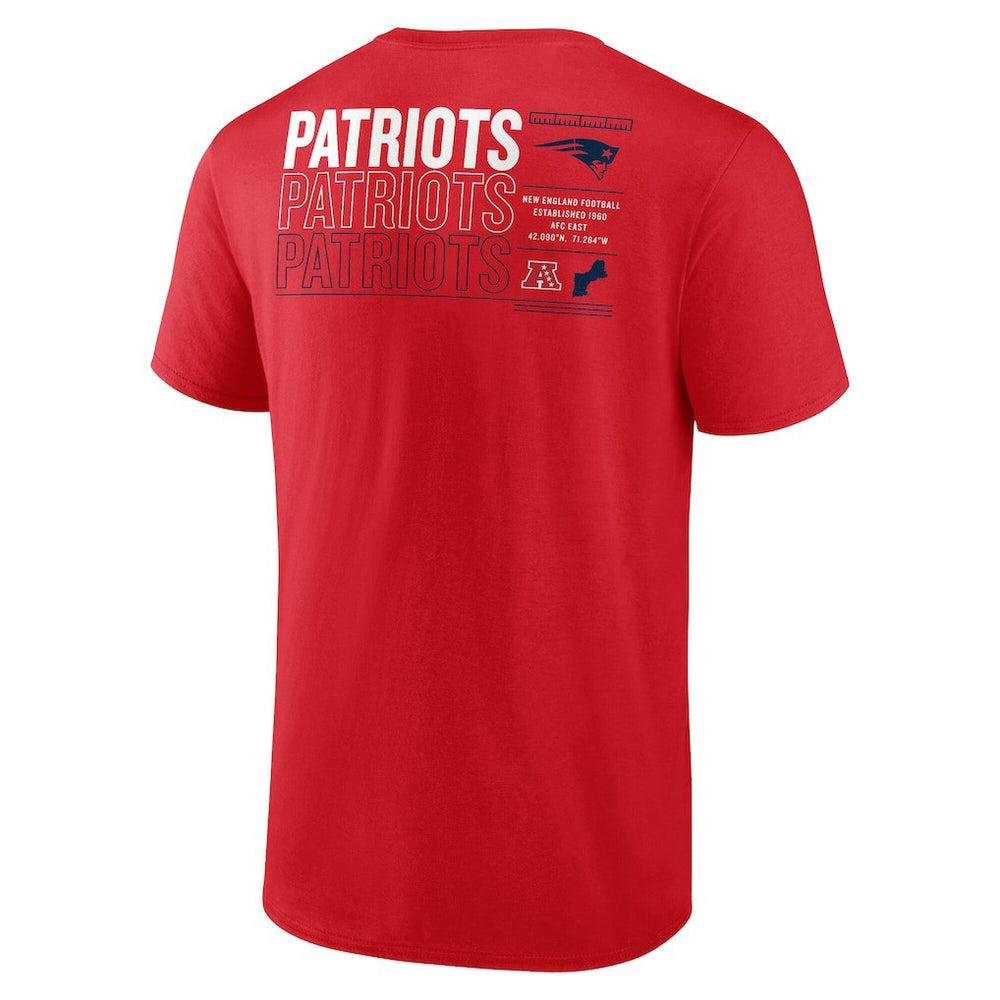 New England Patriots Repeat Stats T-Shirt - Red for sale