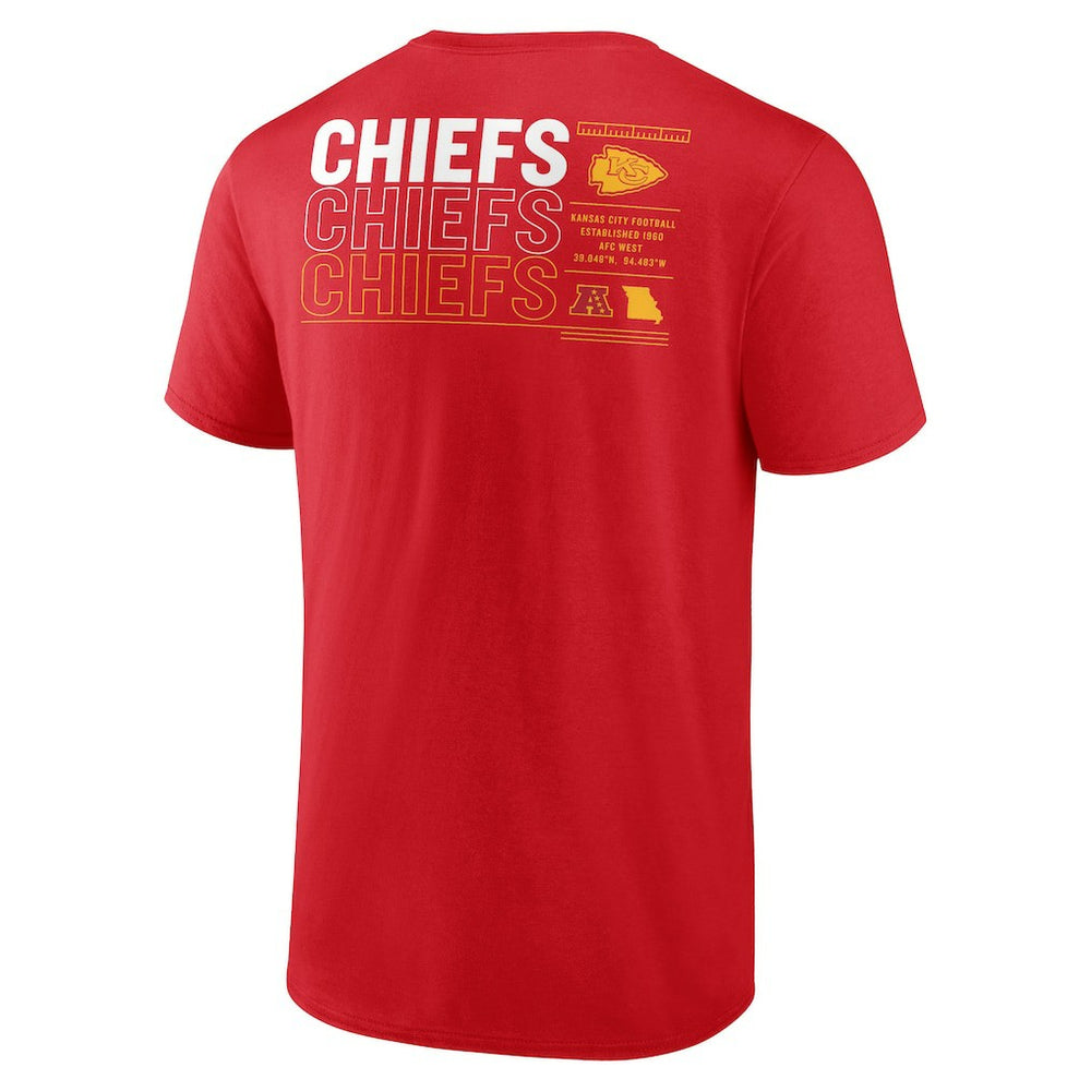 Kansas City Chiefs Repeat Stats T-Shirt - Red on sale