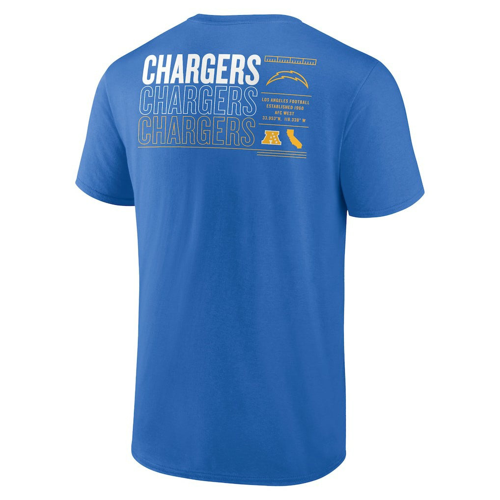 Los Angeles Chargers Repeat Stats T-Shirt - Powder Blue outlet
