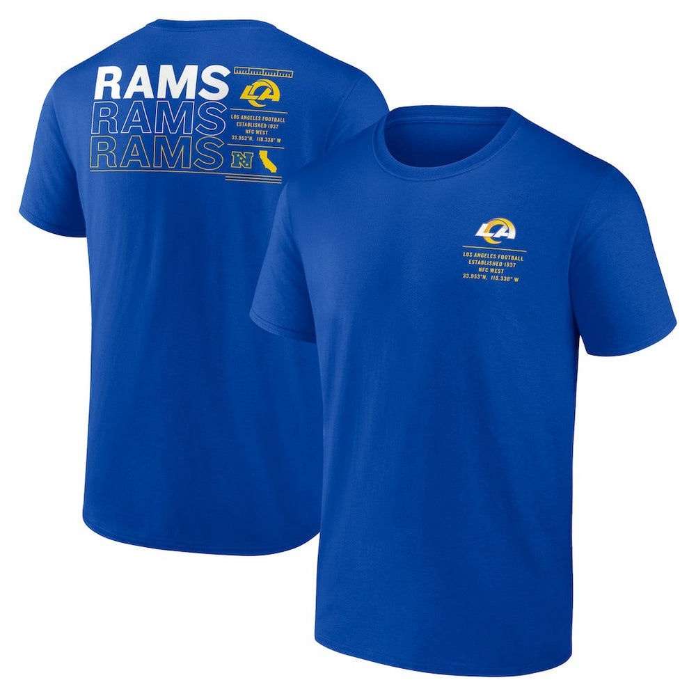 Los Angeles Rams Repeat Stats T-Shirt - Royal outlet