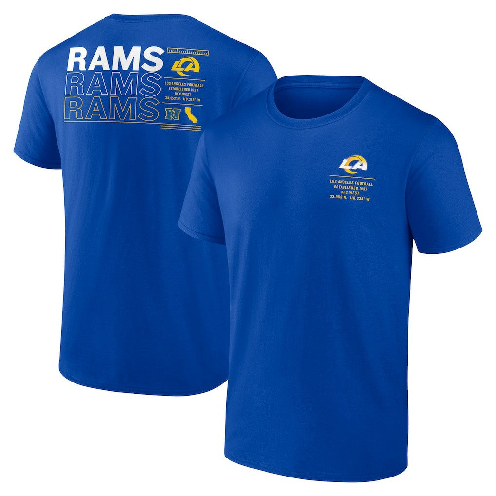 Los Angeles Rams Repeat Stats T-Shirt - Royal outlet